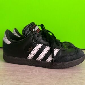 Adidas Kids Black and White Samba Sneakers